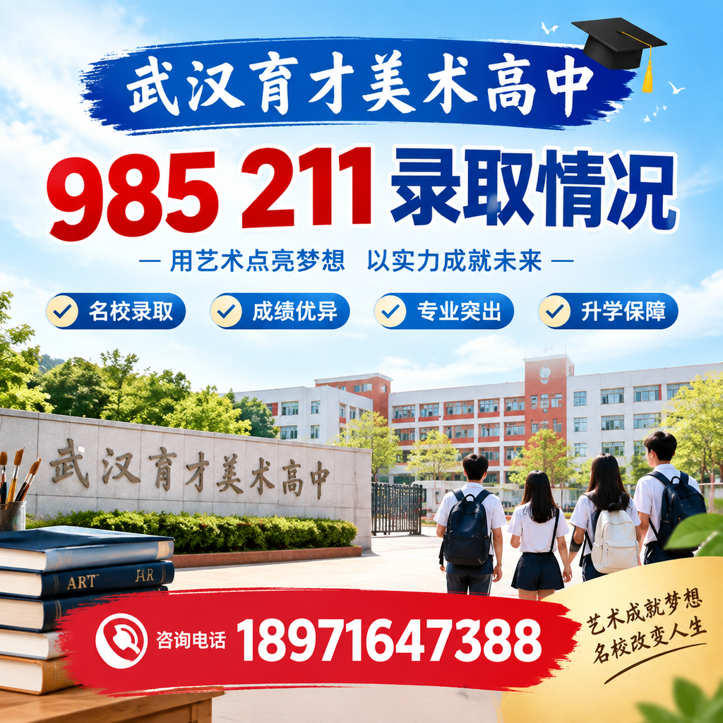 武汉育才美术高中985211录取情况：家长必读的选校指南