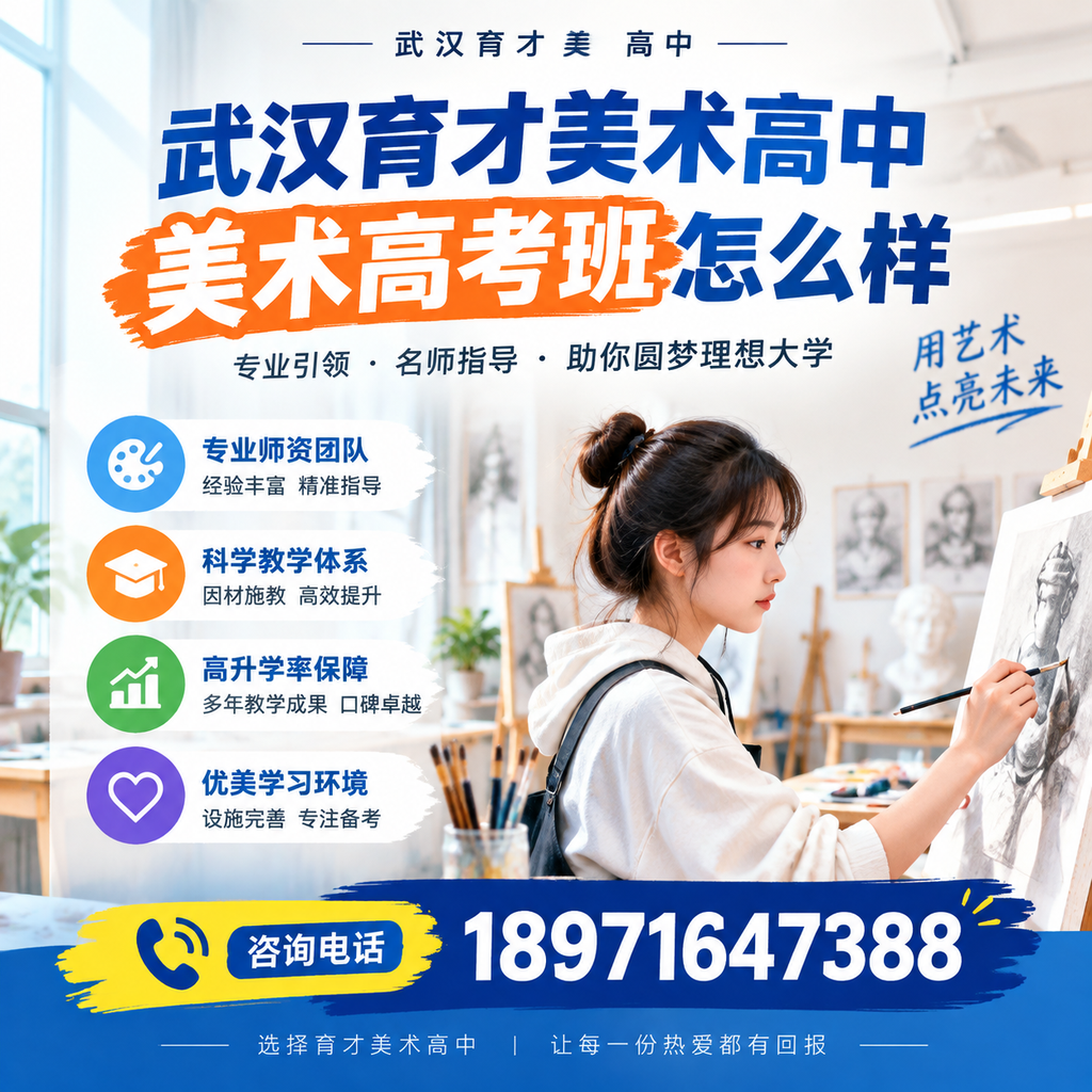 武汉育才美术高中美术高考班：适合您的孩子吗？