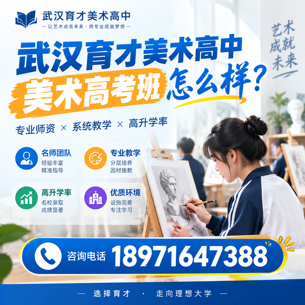 选择武汉育才美术高中美术高考班的六大理由