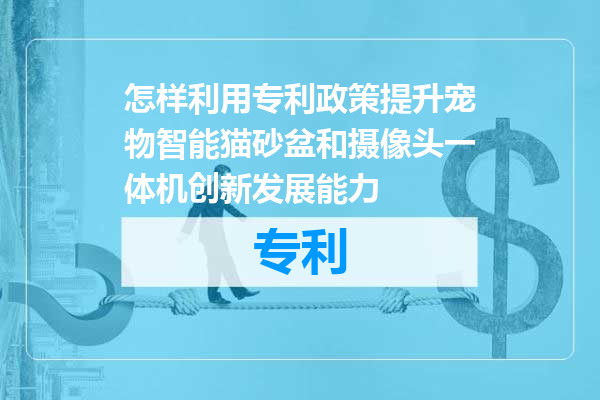 怎样利用专利政策提升宠物智能猫砂盆和摄像头一体机创新发展能力