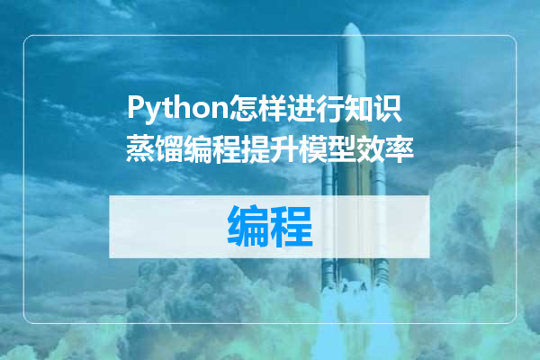 Python怎样进行知识蒸馏编程提升模型效率