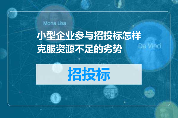 小型企业参与招投标怎样克服资源不足的劣势