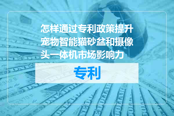 怎样通过专利政策提升宠物智能猫砂盆和摄像头一体机市场影响力