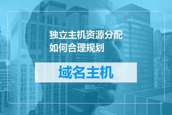 独立主机资源分配如何合理规划