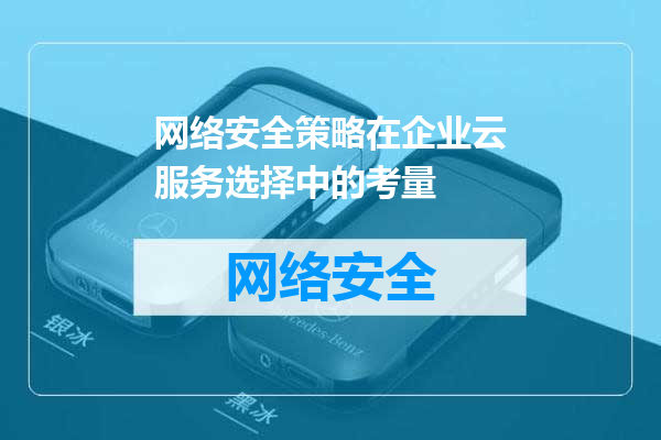 网络安全策略在企业云服务选择中的考量