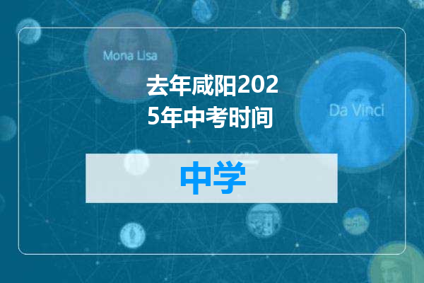 去年咸阳2025年中考时间