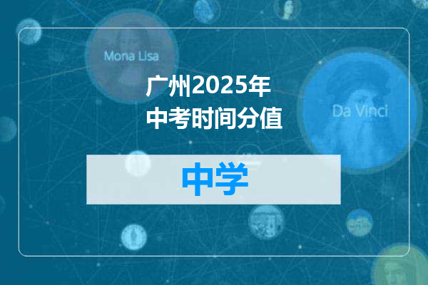 广州2025年中考时间分值