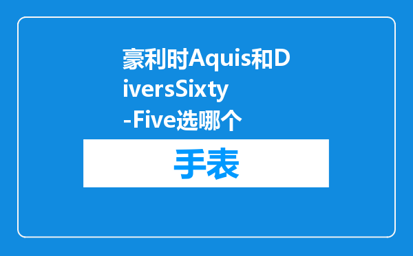 豪利时Aquis和DiversSixty-Five选哪个