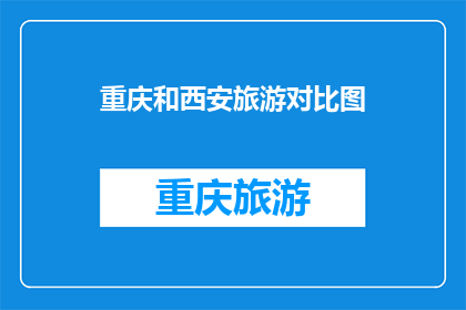 重庆和西安旅游对比图(重庆与西安：两座城市旅游的对比图，哪个更吸引你？)