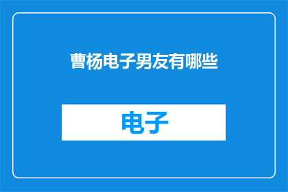曹杨电子男友有哪些(曹杨电子男友的多样性：探索现代科技如何塑造男性形象？)